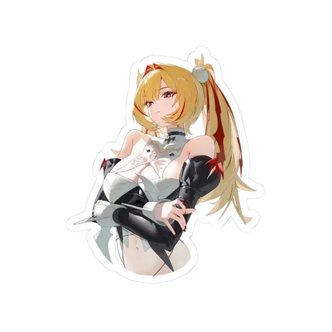 Claret Flint Twin Ponytails — Sticker sticker