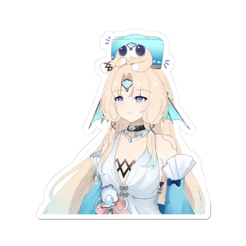 Pearl Creature On Head sticker