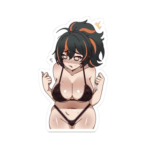 Zhu Yuan Black Lace Lingerie sticker