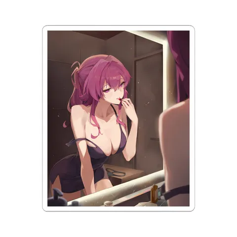 Kafka Applying Lipstick sticker