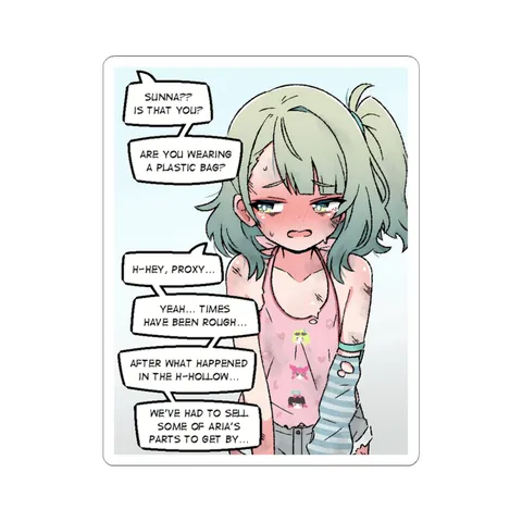 Sunna Plastic Bag Outfit sticker