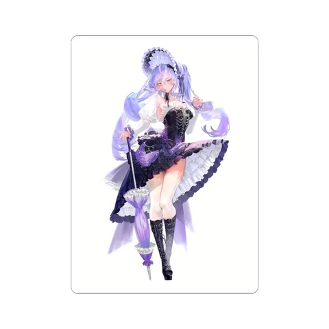 Vivian Banshee Frilled Purple Parasol sticker