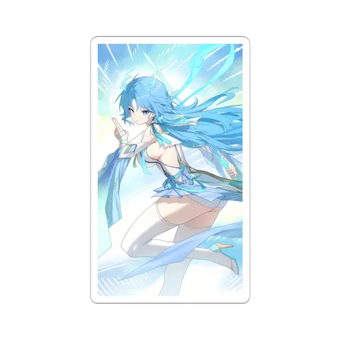 Qingxiao White And Blue Outfit — Sticker sticker