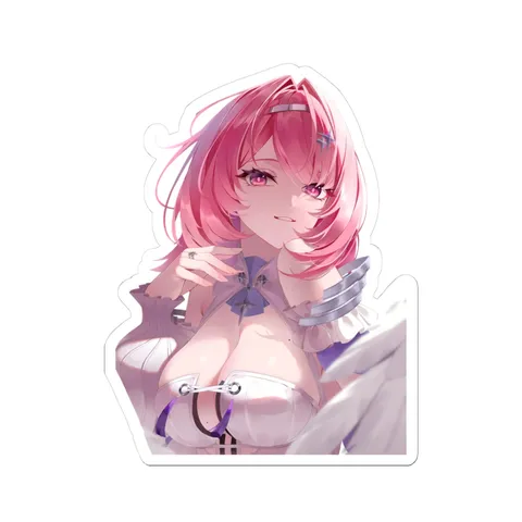 Remielle White Purple Outfit sticker