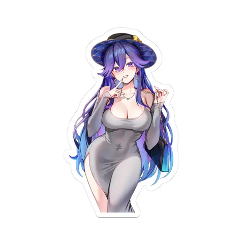 Lucilla Grey Dress sticker