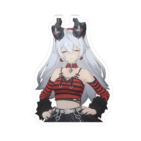 Lindverne Sunbringer Striped Crop Top — Sticker sticker