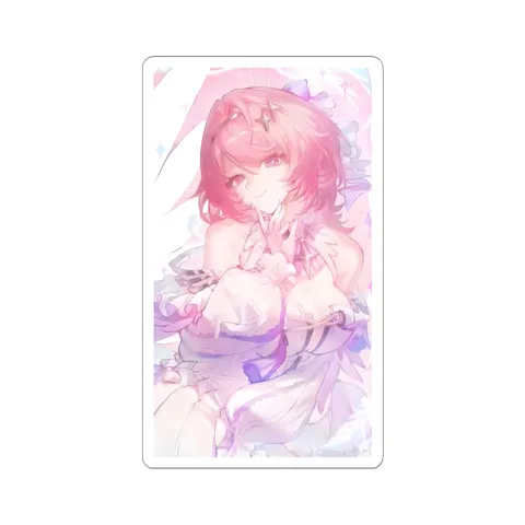 Remielle Dan White Ruffled Outfit — Sticker sticker