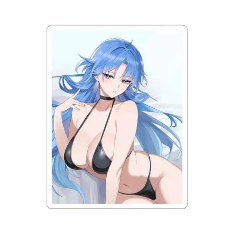 Qingxiao Black Swimsuit — Sticker sticker