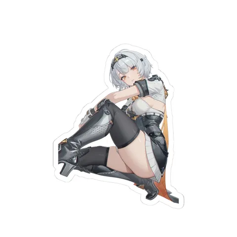 Anby Demara Crouching Pose sticker