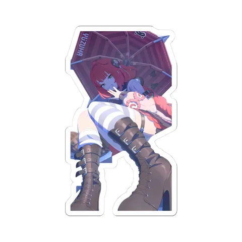 Ukinami Yuzuha Striped Parasol sticker