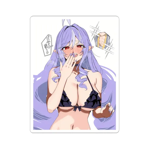 Vivian Wise Black Ruffled Swimsuit — Sticker sticker