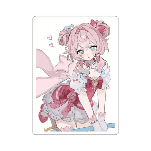 Hyacine Frilly Pink Outfit sticker