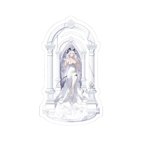 Zani White Wedding Gown sticker