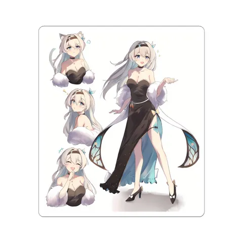 Firefly Black Evening Dress sticker