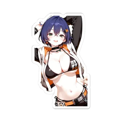 Belle Black Bikini Top sticker