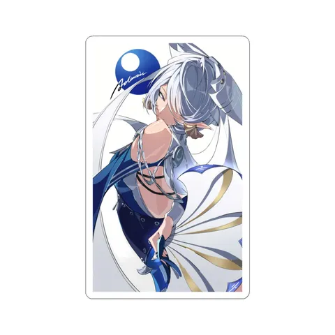 Velina Airgid Holding Decorative Fan sticker