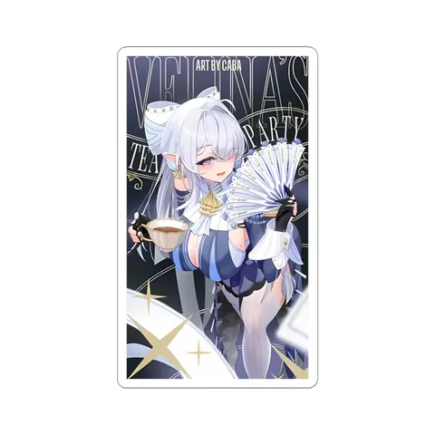 Velina Airgid Tea Party sticker