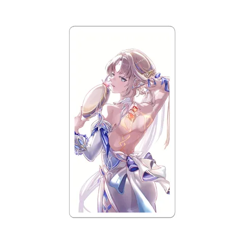 Nicole Reeyn Holding Ornate Mirror sticker