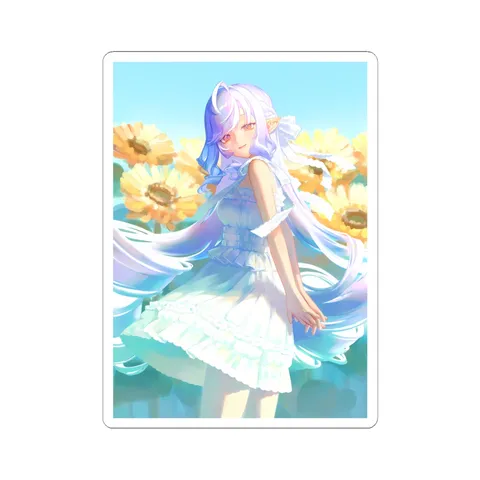 Vivian White Summer Dress — Sticker sticker
