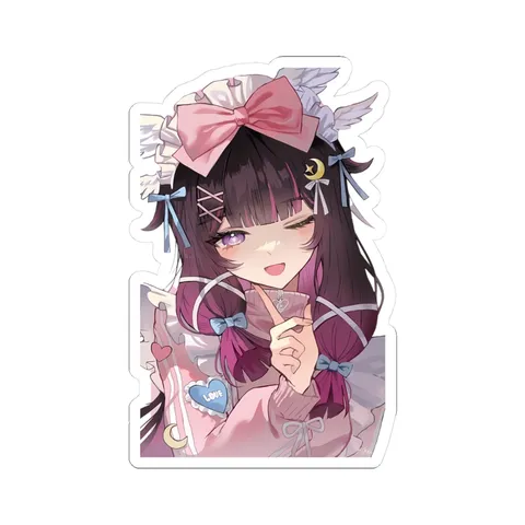 Columbina Winking Maid Outfit sticker