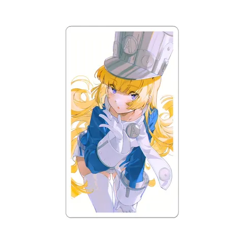 Norma Hollowell Blue And White Uniform — Sticker sticker