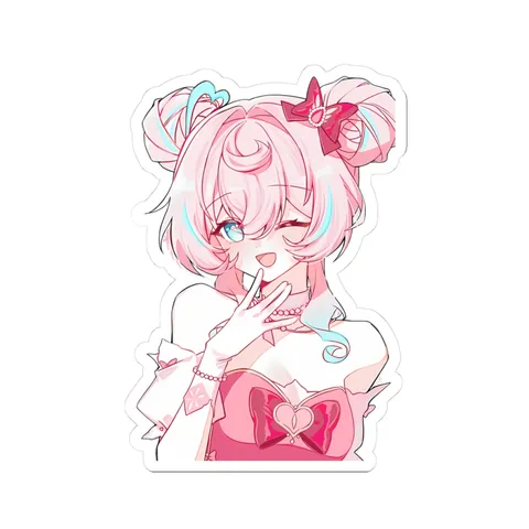 Hyacine Heart Shaped Bow sticker