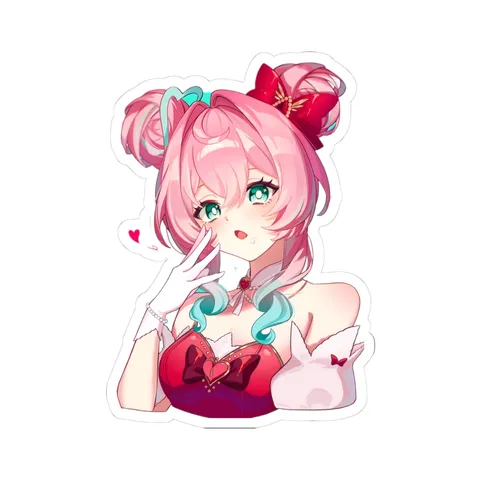 Hyacine Strawberry Outfit sticker