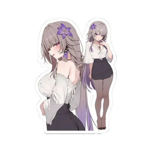 Herta Purple Flower — Sticker sticker
