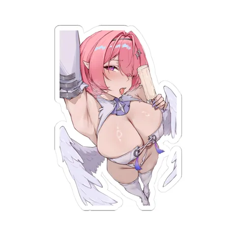 Remielle Dan Holding Ice Pop — Sticker sticker
