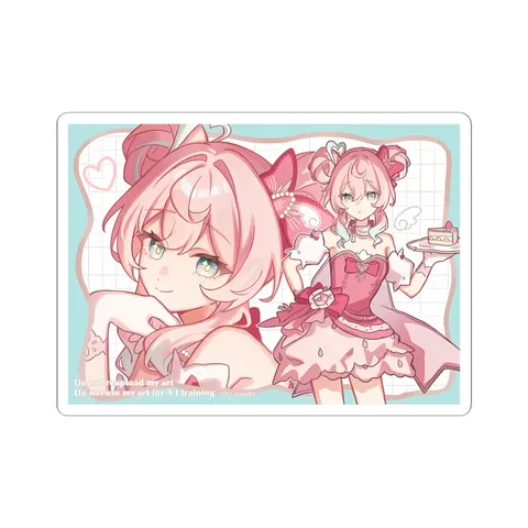 Hyacine Strawberry Cake Outfit sticker