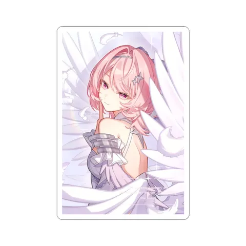 Remielle Dan White Feathered Wings — Sticker sticker
