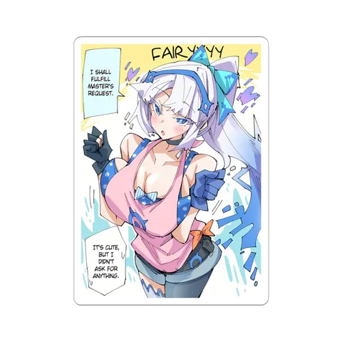 Fairy Pink Apron — Sticker sticker