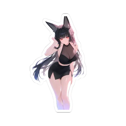 Hoshimi Miyabi Black Halter Top sticker