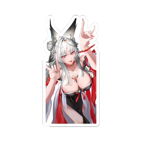 Hsin Red Black Outfit — Sticker sticker