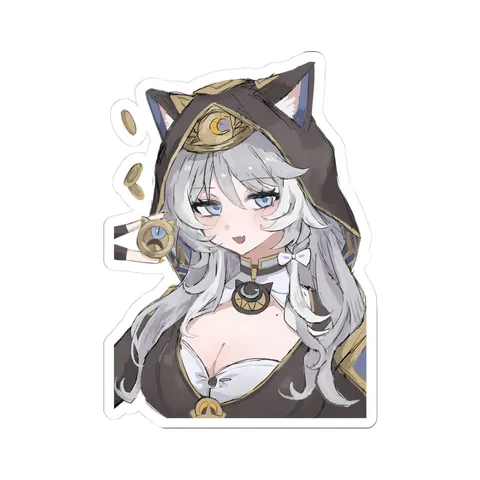 Cipher Cat Eared Hood sticker