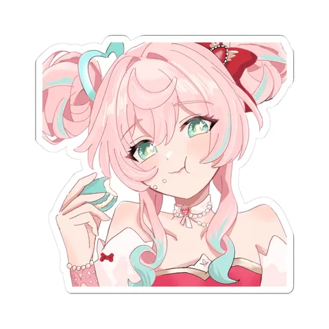 Hyacine Eating Macaron sticker