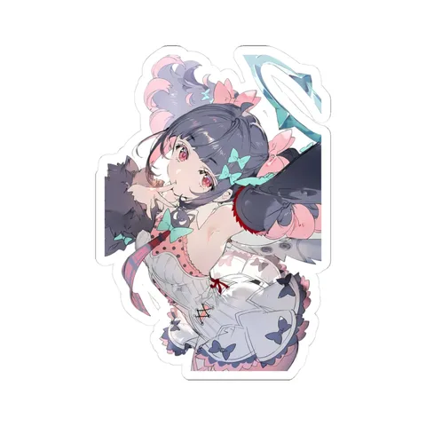 Nangong Yu Bow Clips sticker