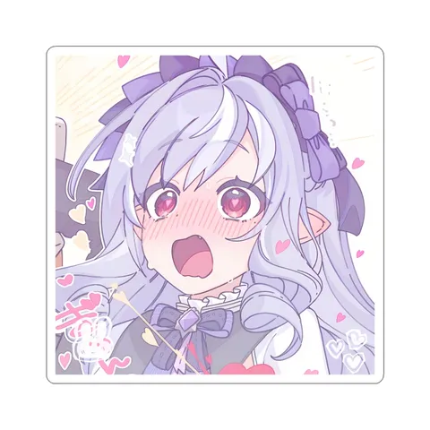 Vivian Banshee Heart Shaped Pupils sticker