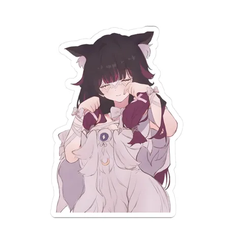 Columbina Cat Paw Gesture sticker