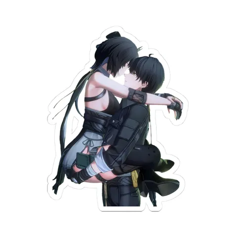 Female Rover Male Rover Affectionate Pose — Sticker sticker