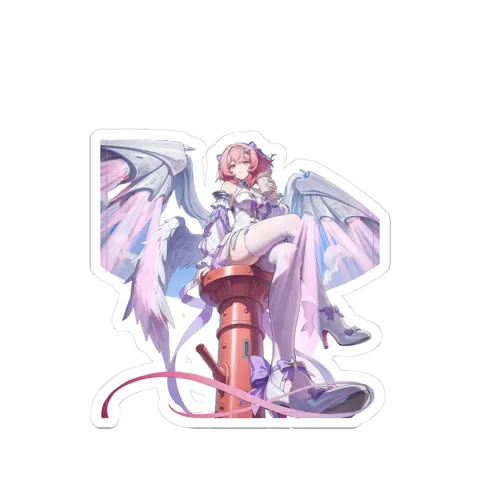 Remielle Holding Coffee Cup — Sticker sticker