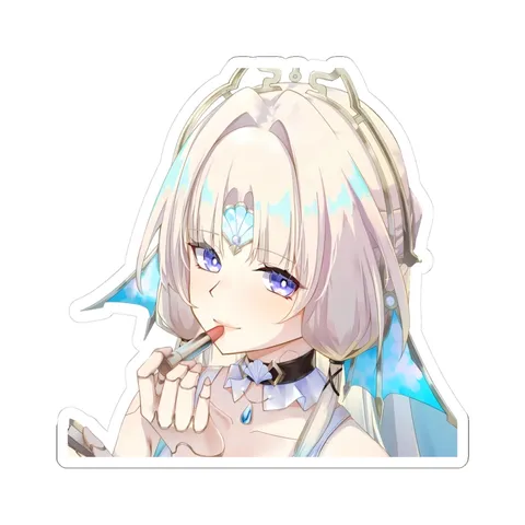 Pearl Applying Lipstick — Sticker sticker