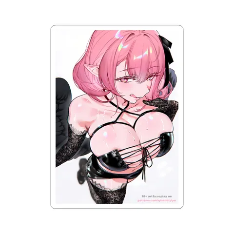 Remielle Dan Black Lace Outfit — Sticker sticker