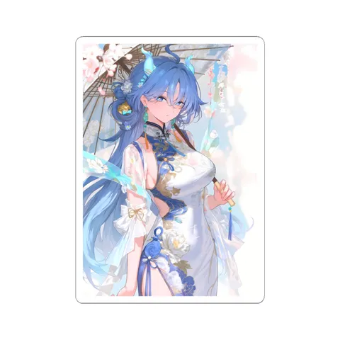 Qingxiao Floral Qipao — Sticker sticker