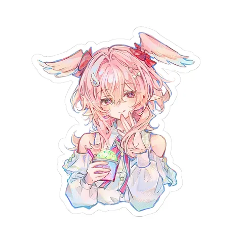 Linnea Holding Ice Cream — Sticker sticker