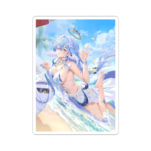 Robin White Blue Swimsuit — Sticker sticker
