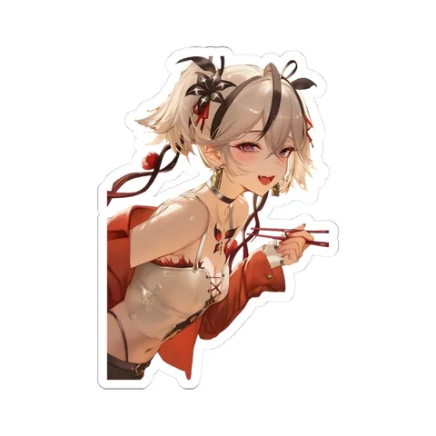 Camellya Red Chopsticks — Sticker sticker