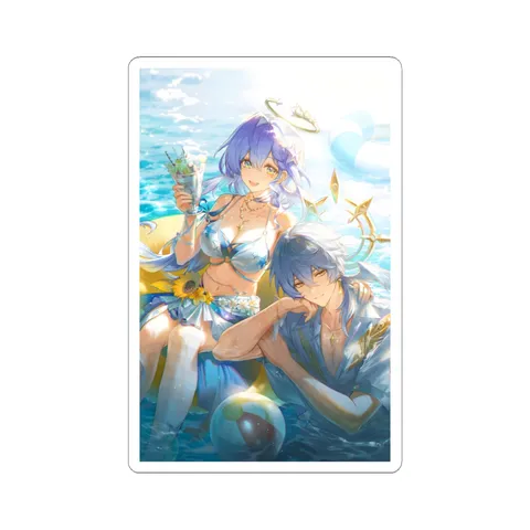 Robin Sunday Beach Day — Sticker sticker
