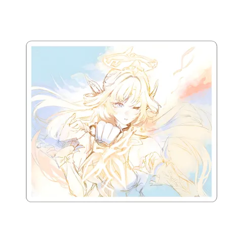 Nicole Reeyn Holding Teacup — Sticker sticker