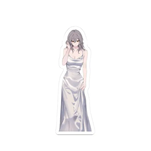 Stelle Silver Slip Dress — Sticker sticker